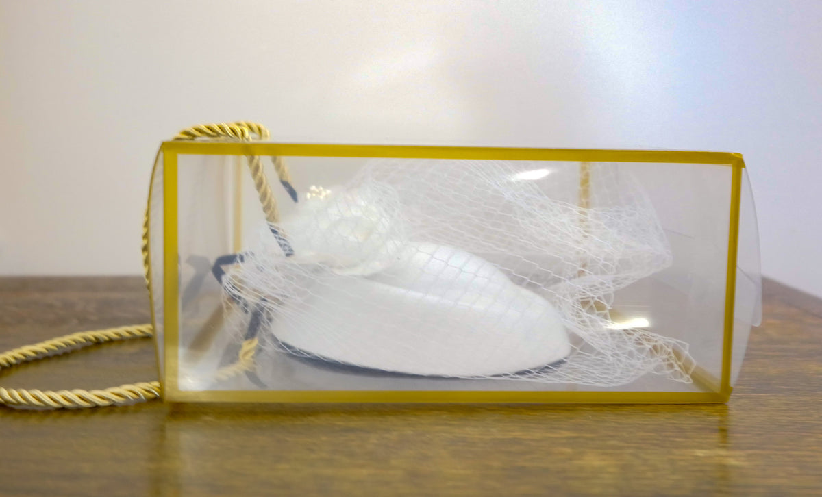 Ice White Fascinator