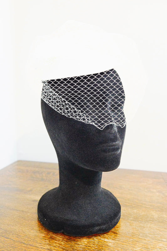 Ice White Fascinator