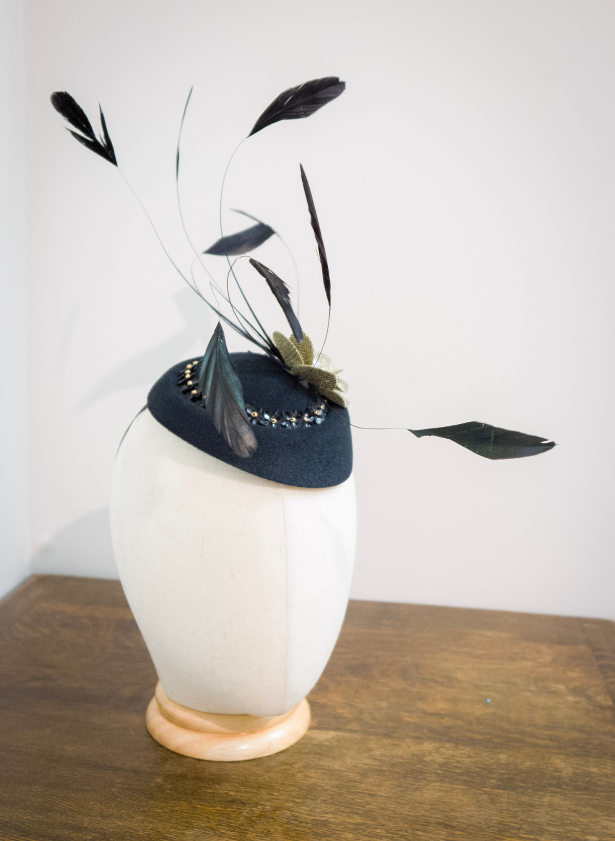 Midnight in Motion - Black Pill Box Hat!