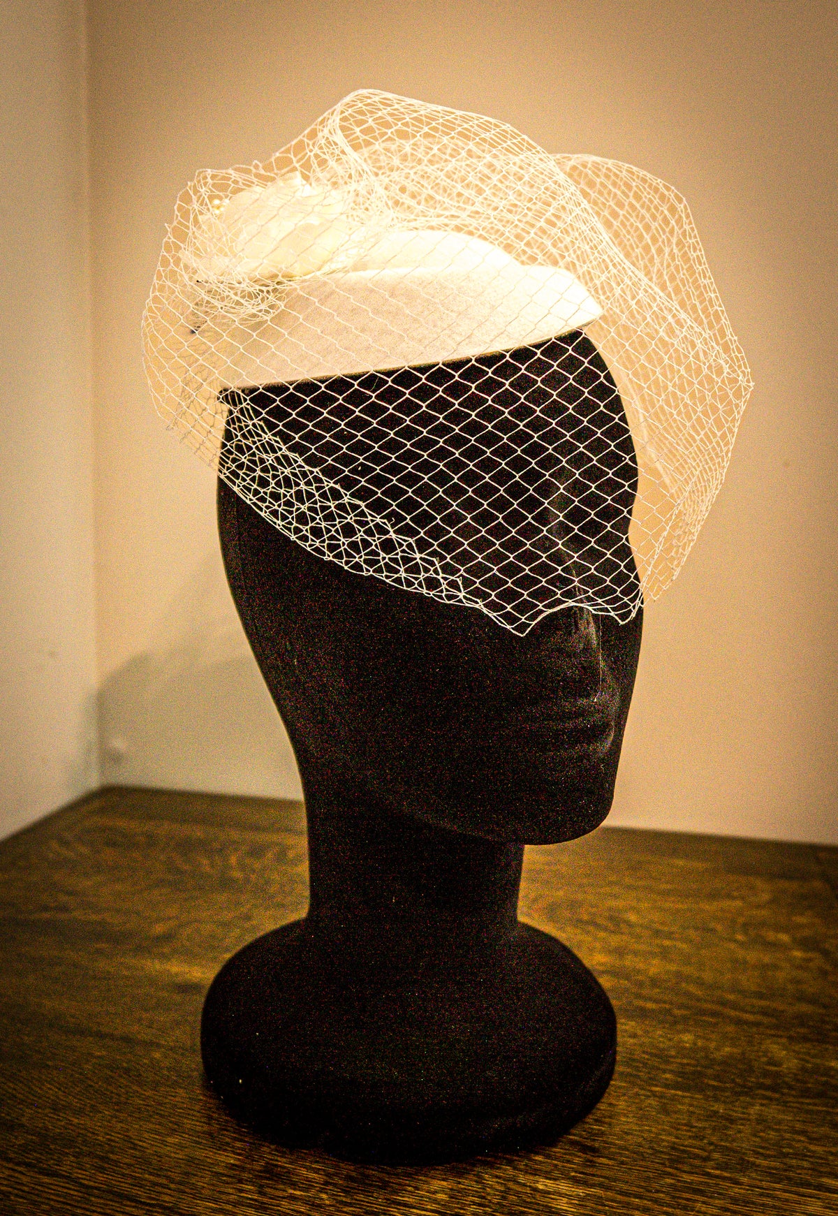 Ice White Fascinator