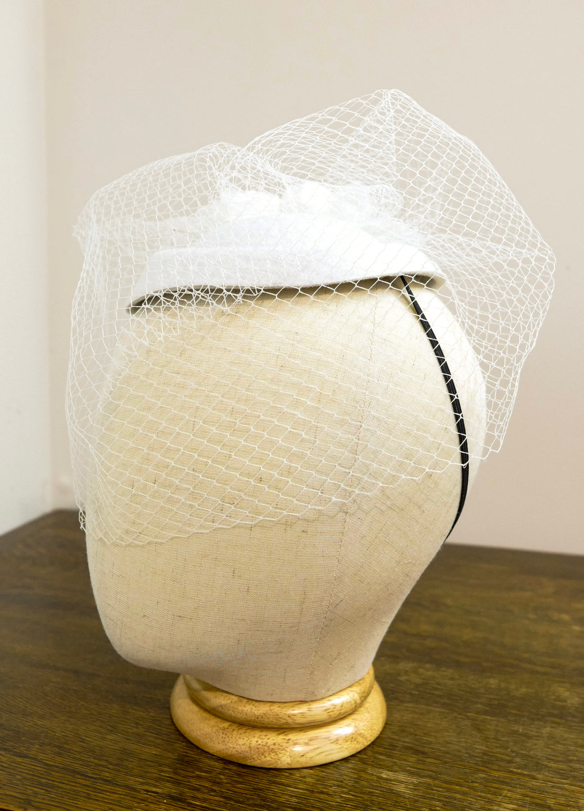 Ice White Fascinator