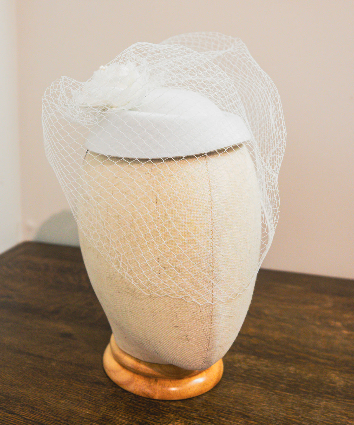 Ice White Fascinator