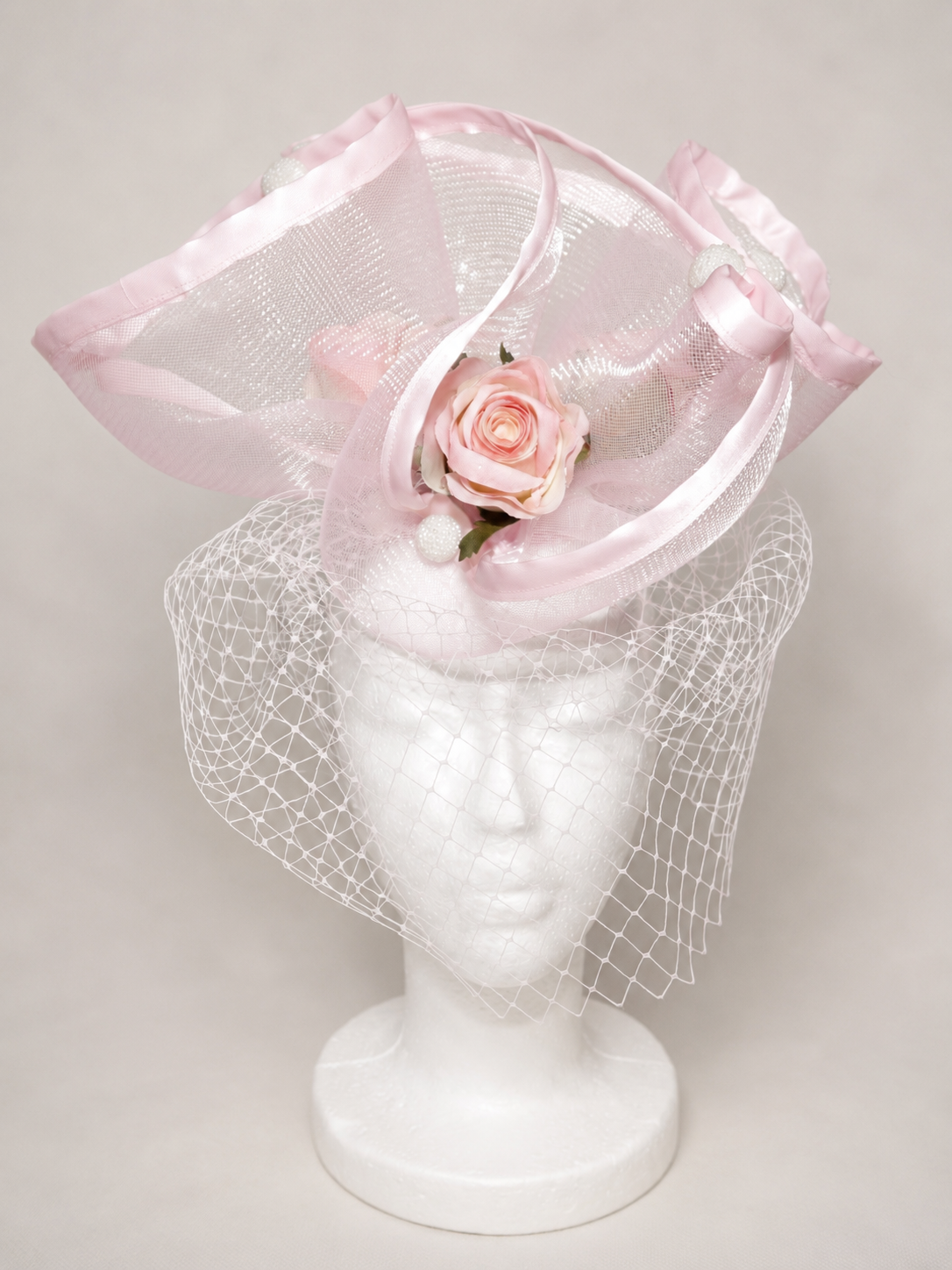 Blush Rose Fascinator
