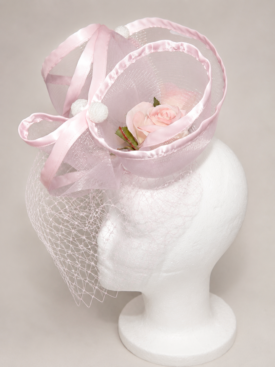Blush Rose Fascinator