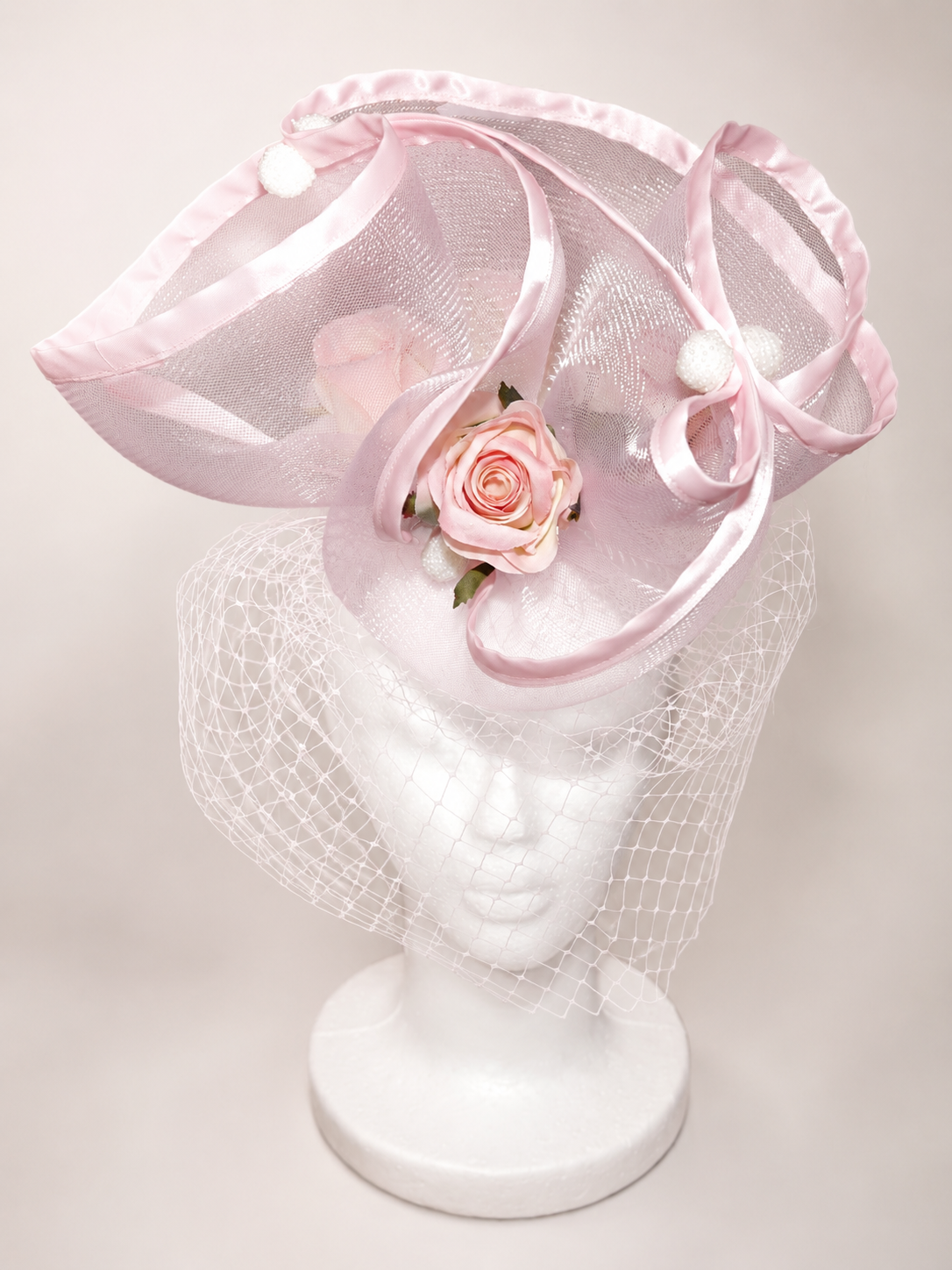 Blush Rose Fascinator