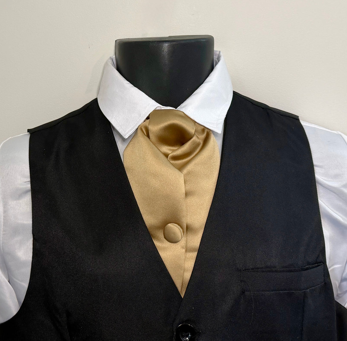 Formal Antique Gold Cravat – Limited Availability