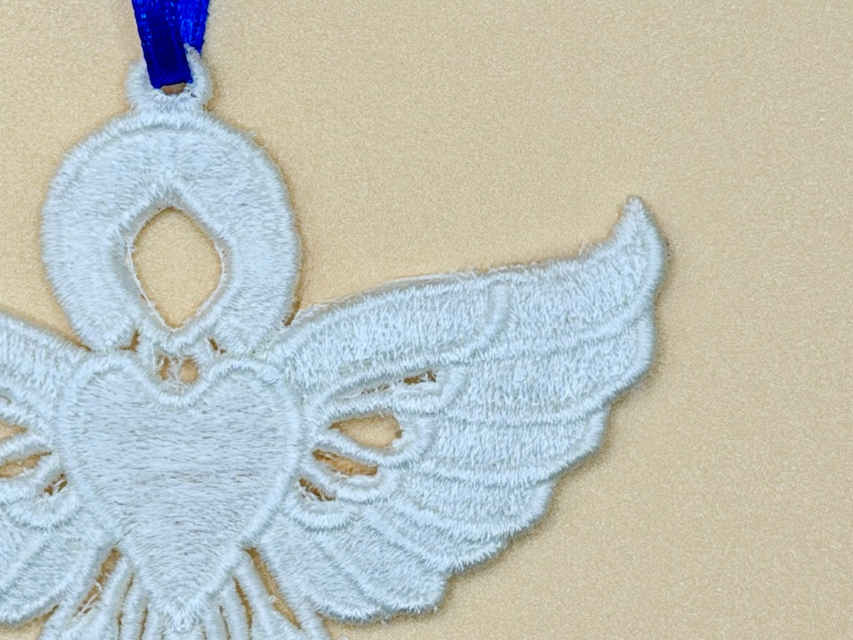Close up of Embroidery - Angel 