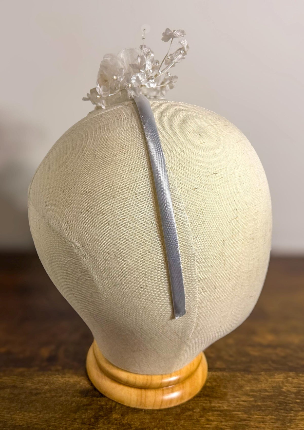 Pure and White - White Floral Head Band