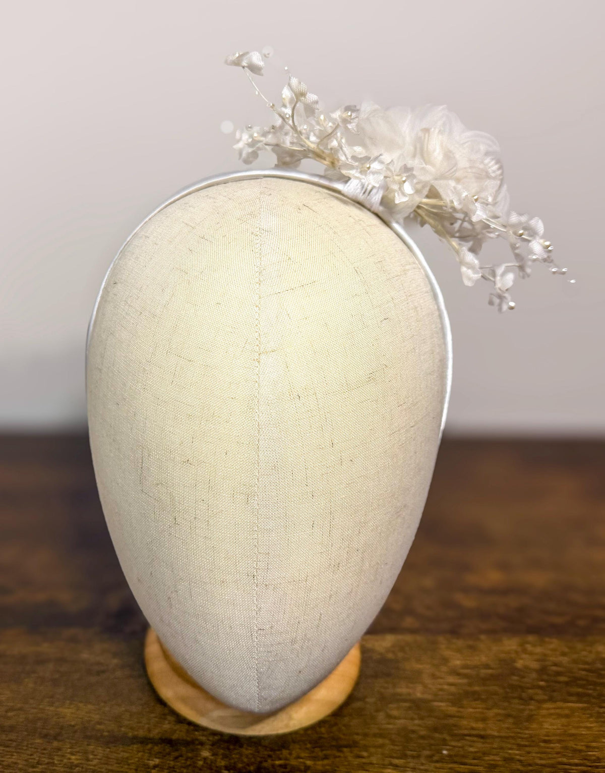 Pure and White - White Floral Head Band