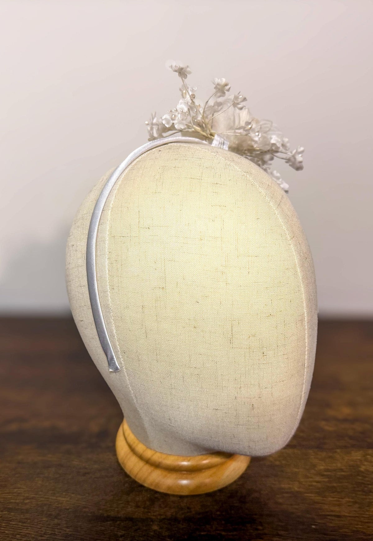 Pure and White - White Floral Head Band