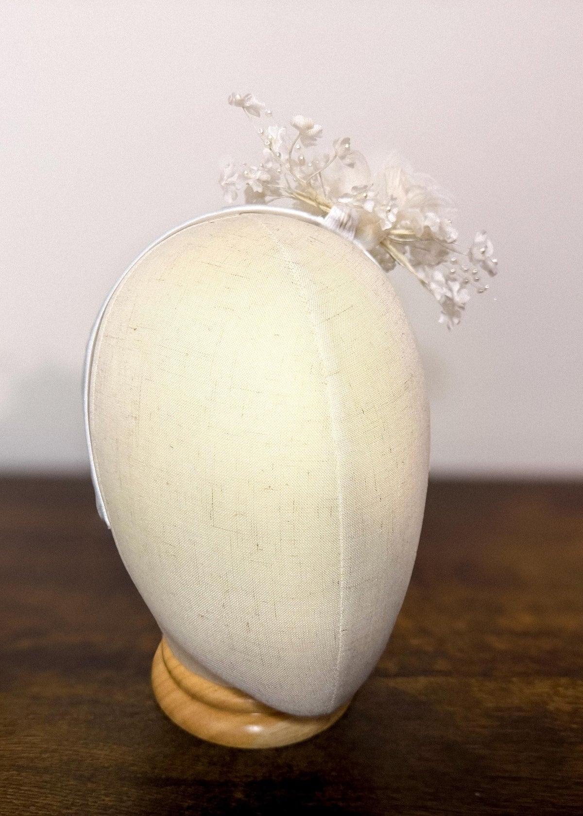 Pure and White - White Floral Head Band