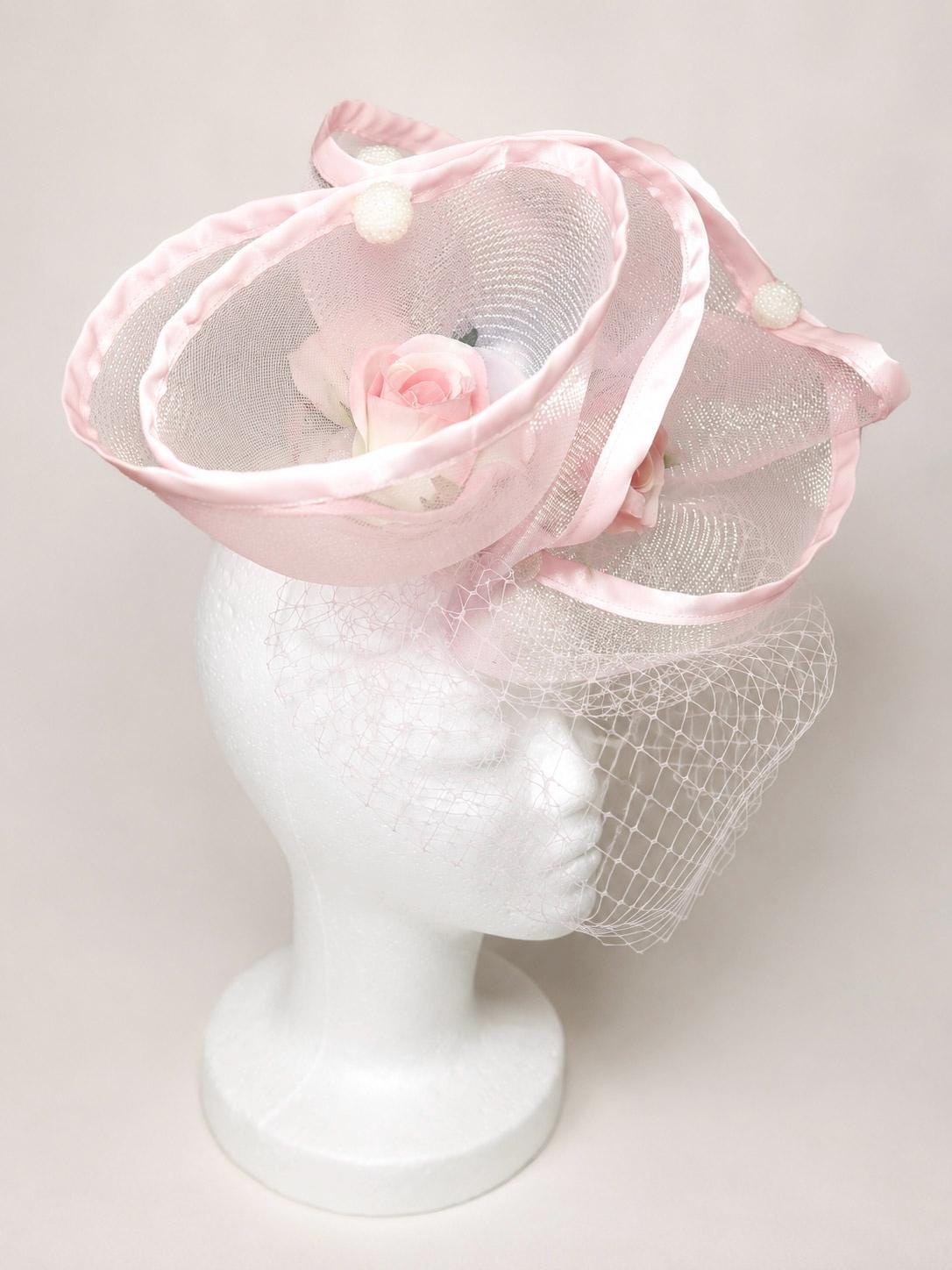 Blush Rose Fascinator __etsy:8657937087