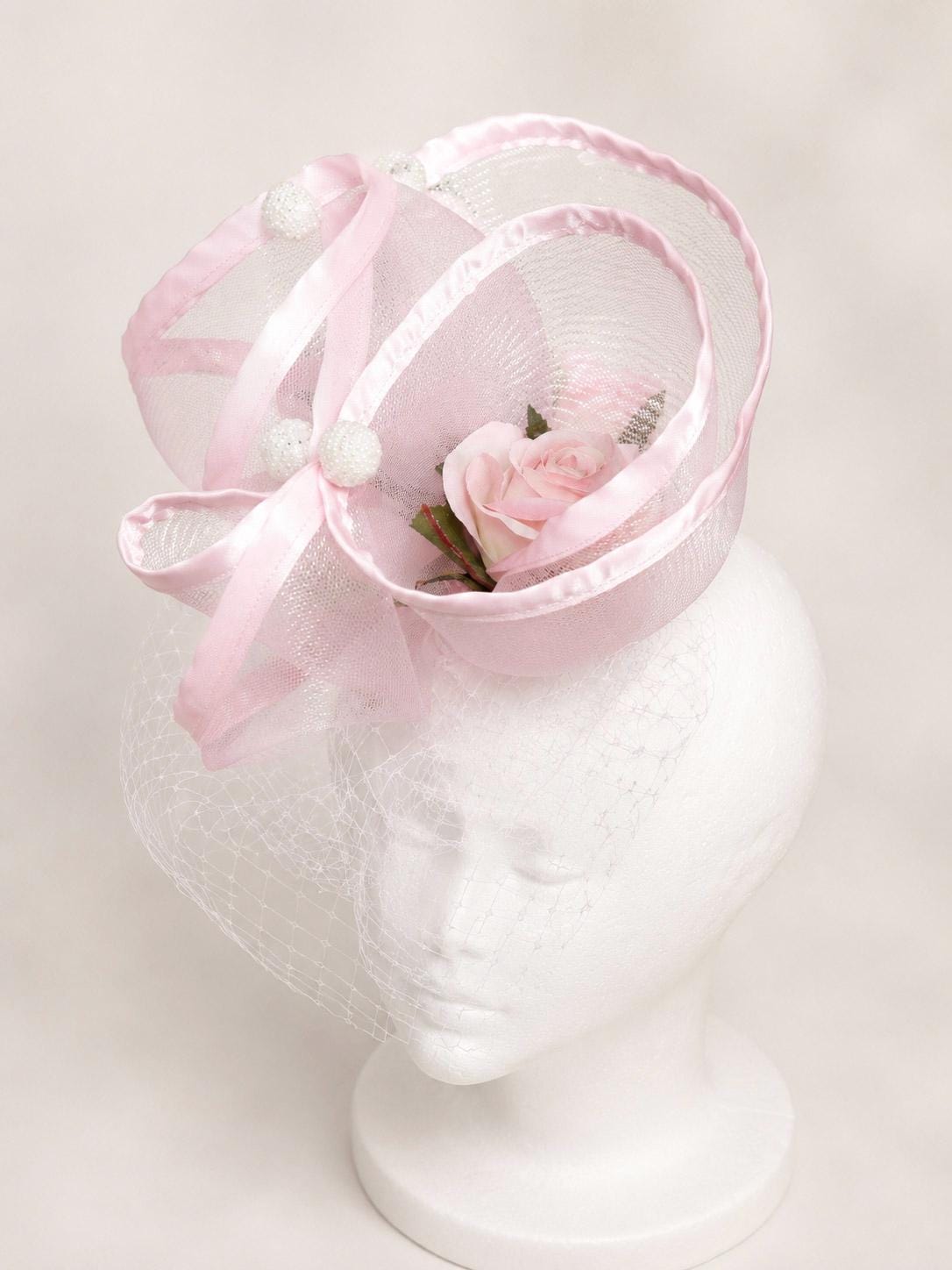Blush Rose Fascinator __etsy:8657937089